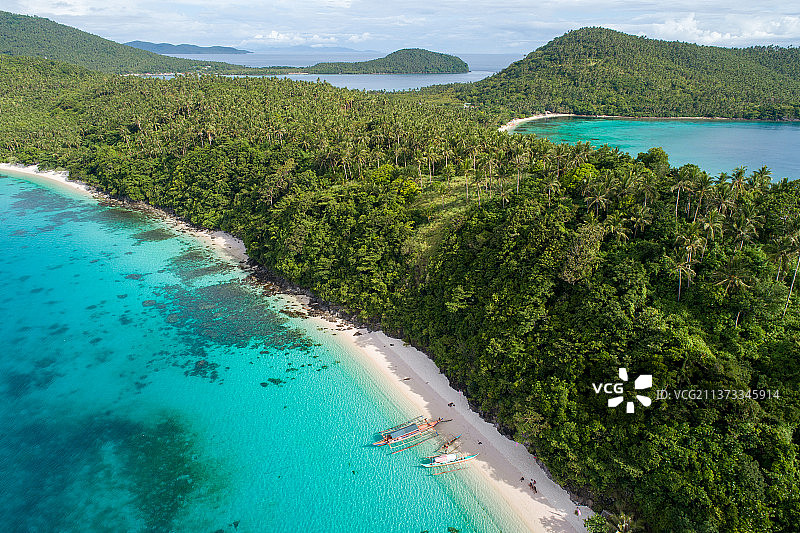 菲律宾萨马岛锡拉岛的粉色海滩图片素材