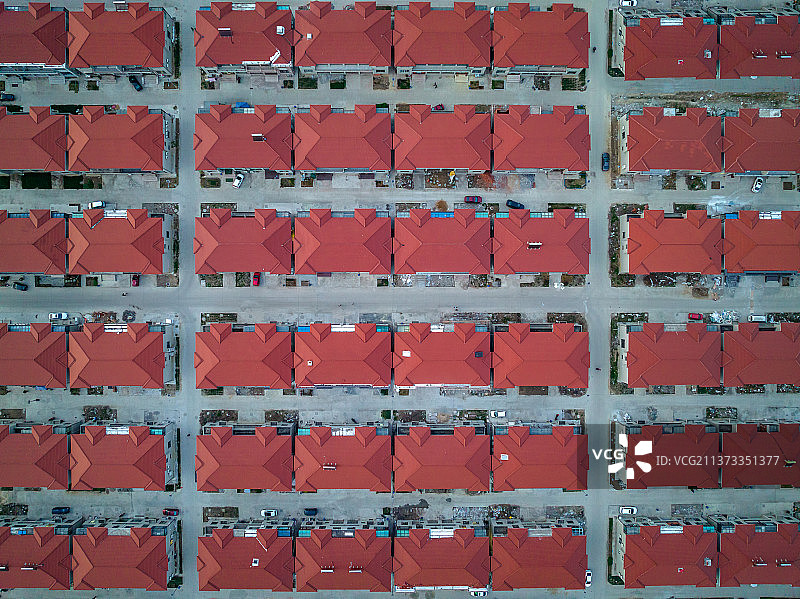 中华第一村江阴华西村房屋别墅区建筑风光图片素材