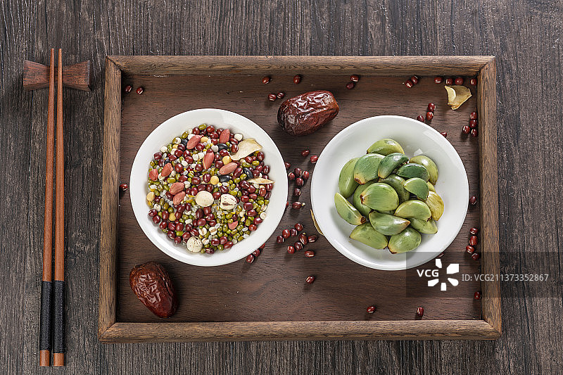 腊八米腊八蒜腊八节美食特写图片素材