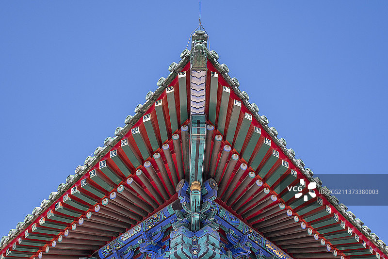 北京历代帝王庙-斗拱图片素材