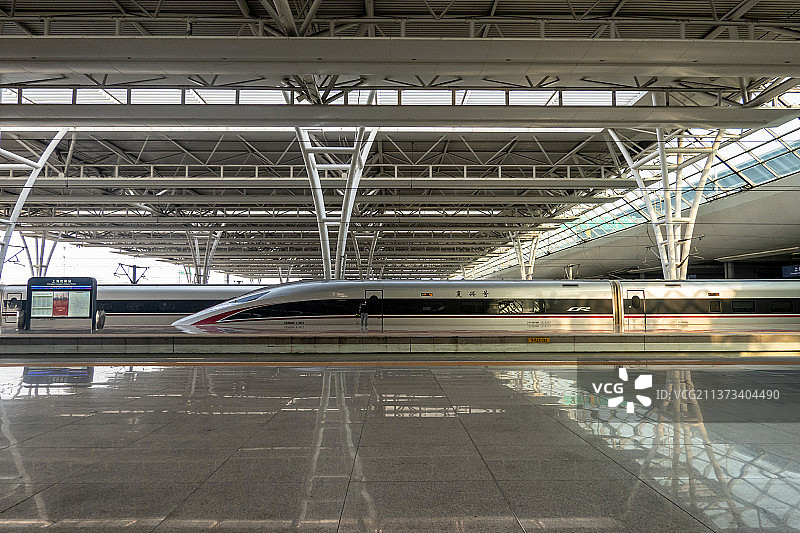 上海虹桥高铁站图片素材