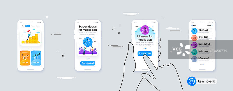 搜索文档需求曲线和促销标签图片素材