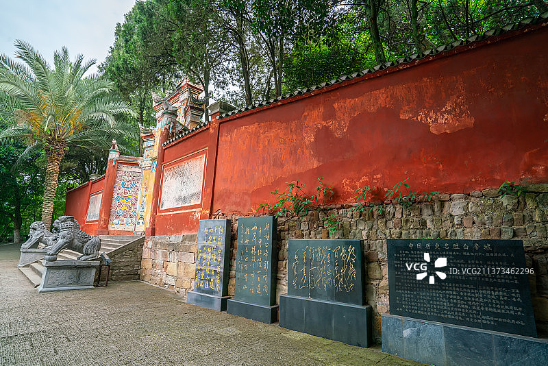 历史名胜白帝城+重庆市奉节县白帝城瞿塘峡风景名胜区图片素材