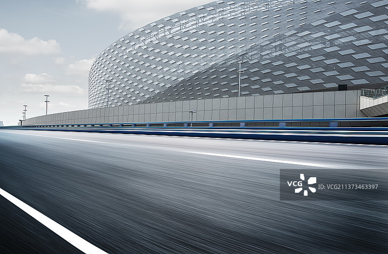 成都凤凰山体育公园道路图片素材