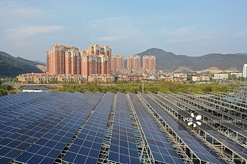 太阳能发电站图片素材