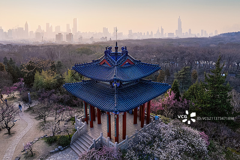 梅花山博爱阁图片素材