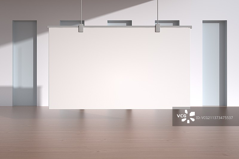 3D渲染抽象空白屏幕显示屏广告海报白板图片素材