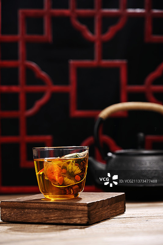 花草茶袋泡茶中式茶图片素材