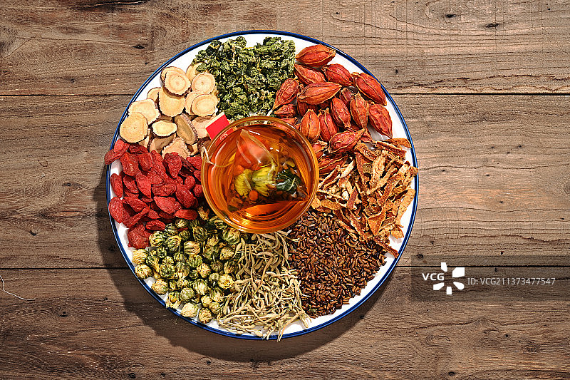 中国传统中药医学药食同源花草茶图片素材