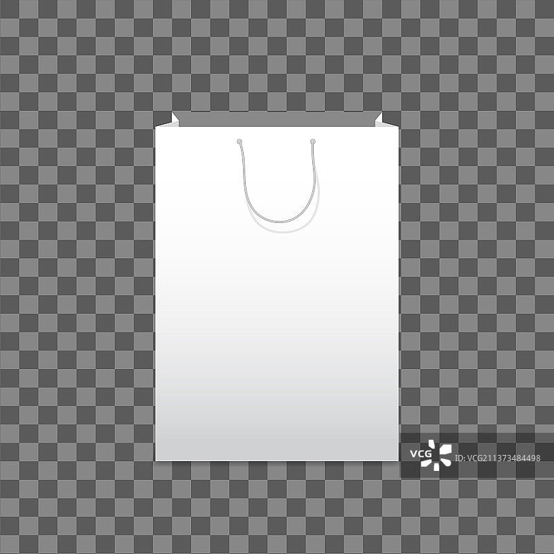 白色空白纸袋样机图片素材