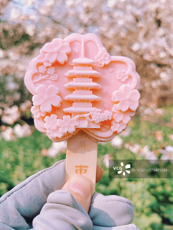 樱花冰淇淋图片素材