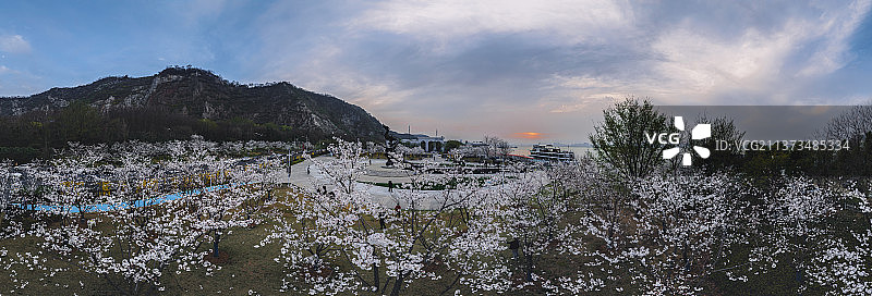 滨江春色图片素材