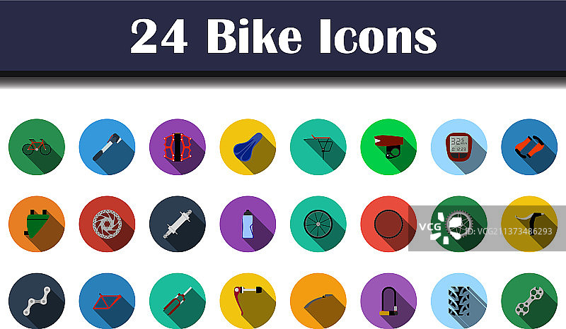 自行车图标合集图片素材