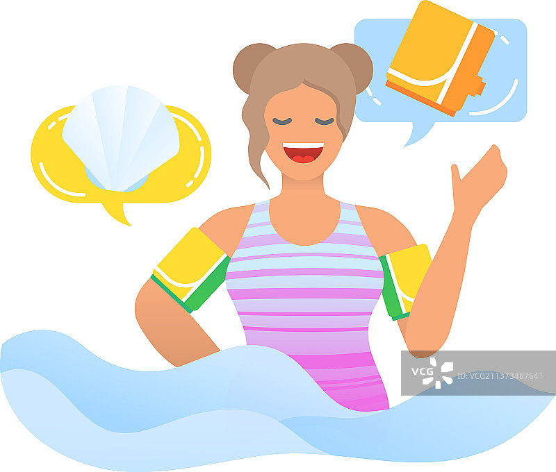 安全充气游泳臂圈图标图片素材