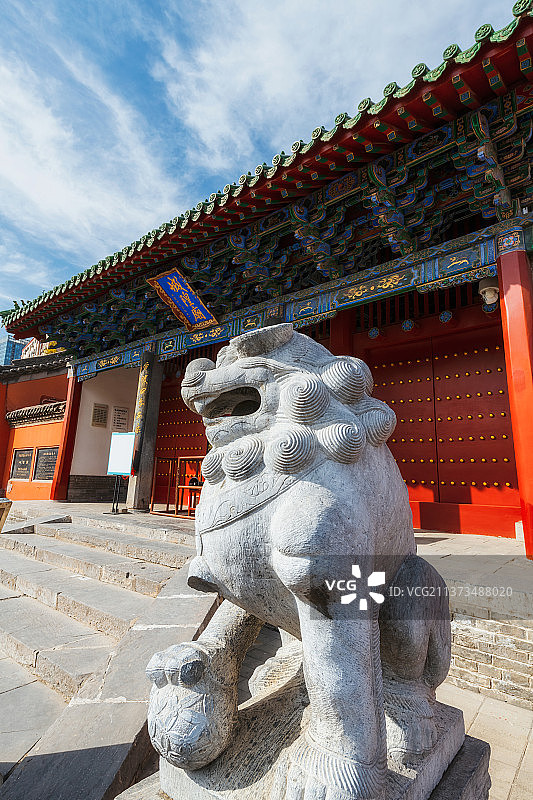 河南郑州城隍庙冬季户外风光图片素材