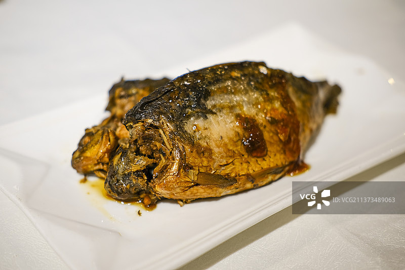 酥香鲫鱼丨乾隆白菜丨爆三样丨便宜坊图片素材