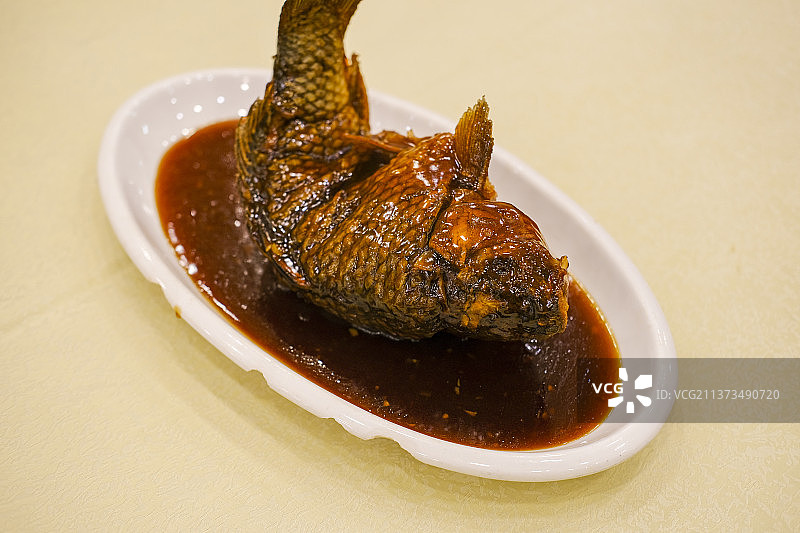 八珍豆腐丨爆三样丨罾蹦鲤鱼丨糖醋鲤鱼丨天津菜图片素材