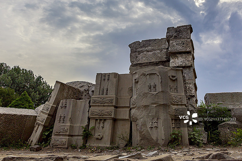 圆明园遗址图片素材