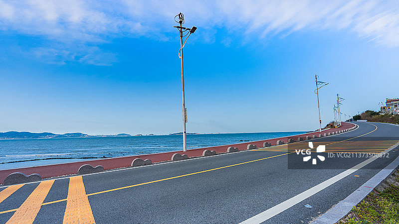 海景公路图片素材