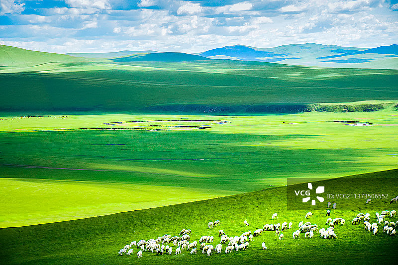 天边草原呼伦贝尔图片素材