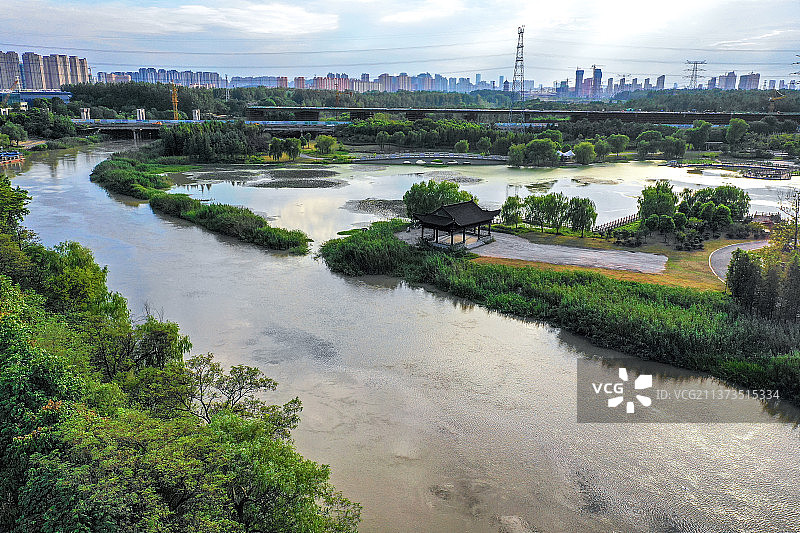 古淮畔+江苏省淮安市清江浦区古淮河文化生态景区图片素材