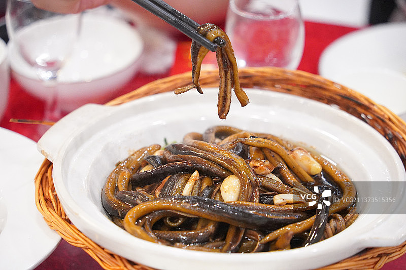 软兜长鱼+江苏省淮安市淮扬菜图片素材