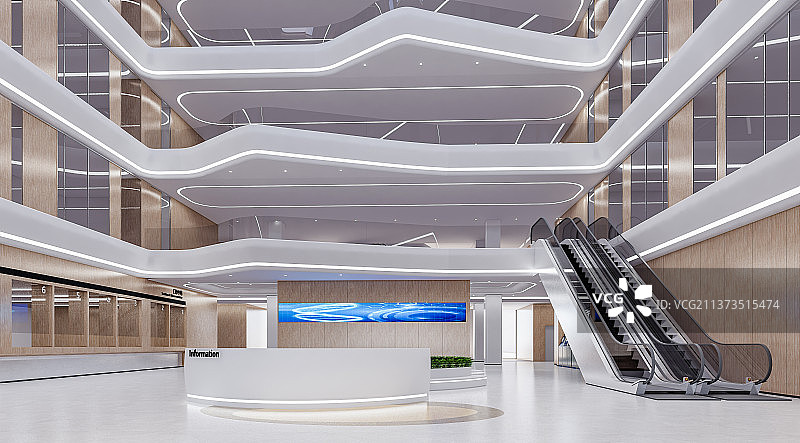 现代医院大堂图片素材