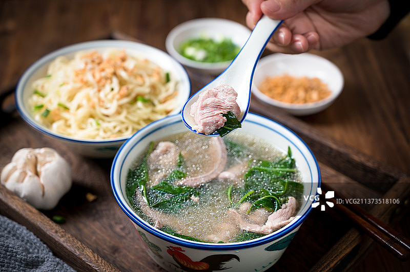 梅州腌面 三及第  特色美食图片素材