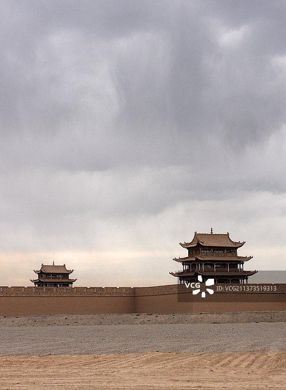 嘉峪关城楼图片素材