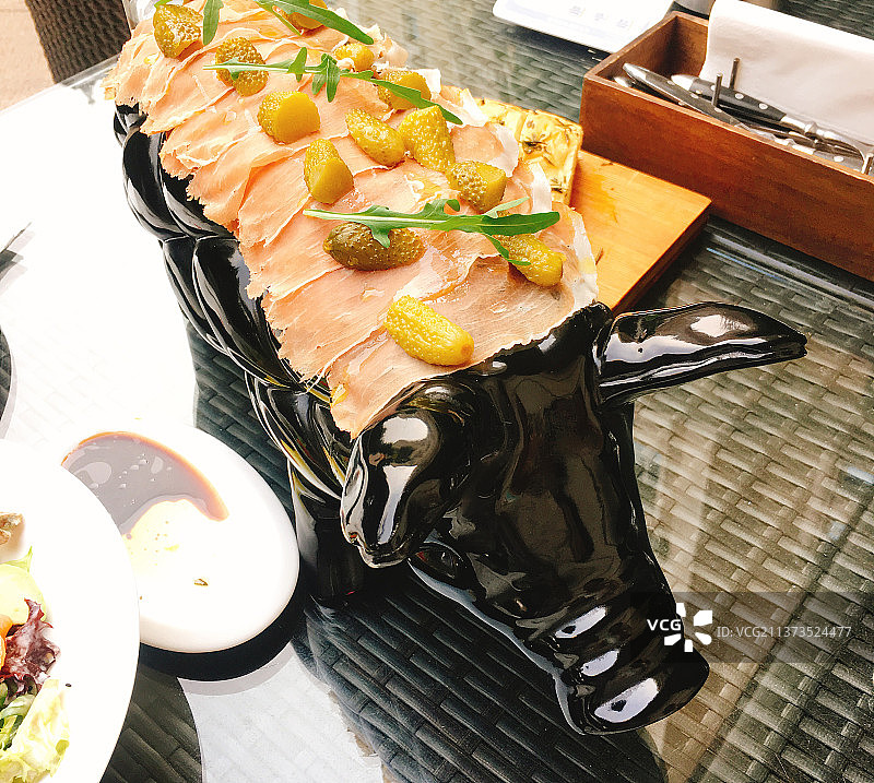 西班牙火腿拼盘图片素材