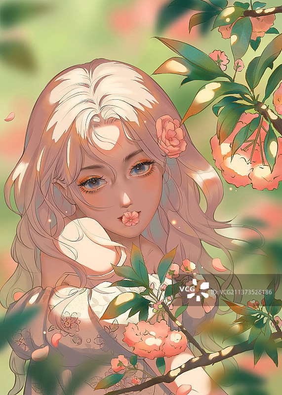 花树下图片素材