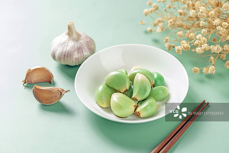 腊八节特色美食腊八蒜特写图片素材