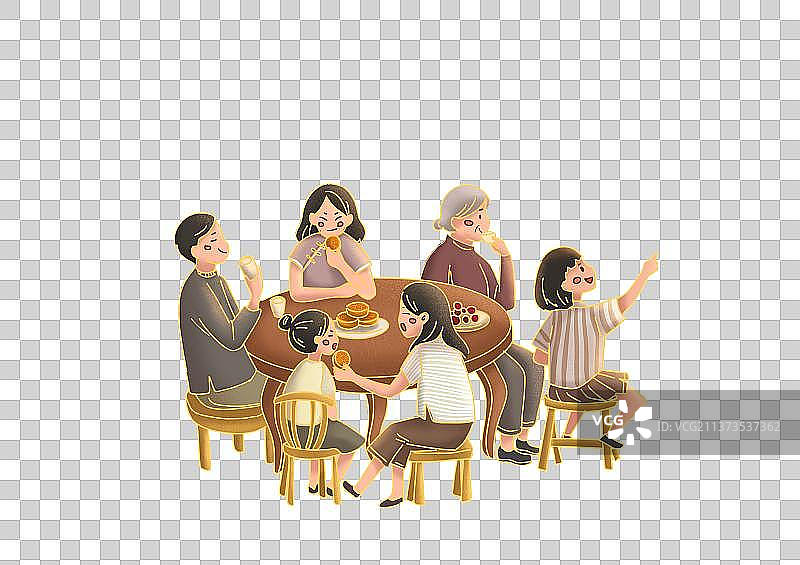 团圆一家人图片素材