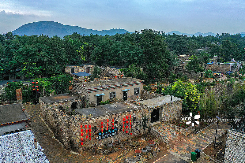 山东第一石头村+山东省泰安市肥城市五埠岭景区图片素材