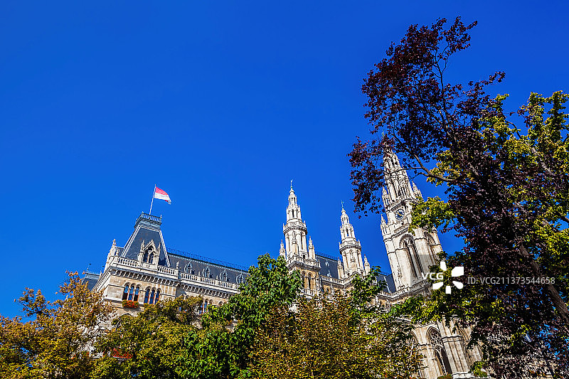 维也纳市政大厅建筑图片素材