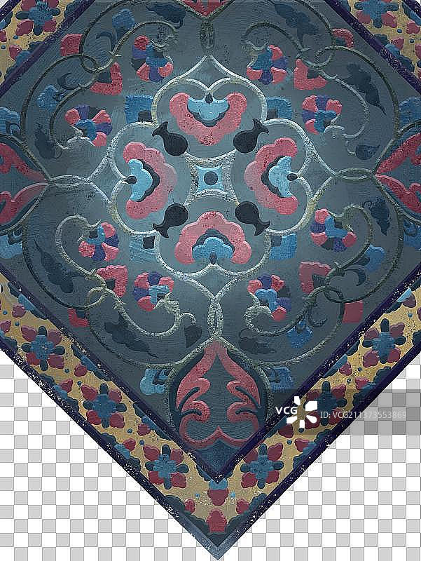 石榴花藻井图图片素材