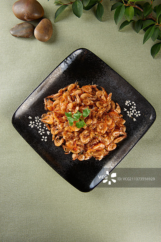 香煎河虾图片素材