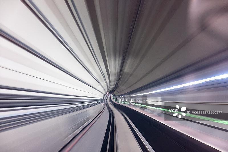 上海地铁隧道图片素材