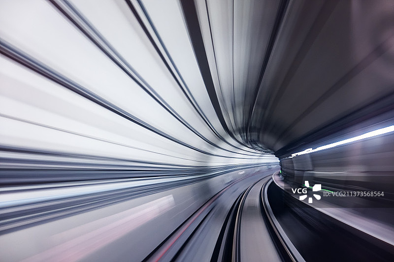 上海地铁隧道图片素材