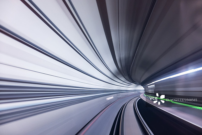 上海地铁隧道图片素材