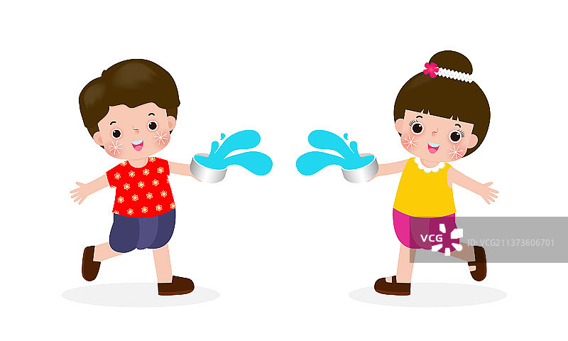 泰国泼水节新年背景图片素材