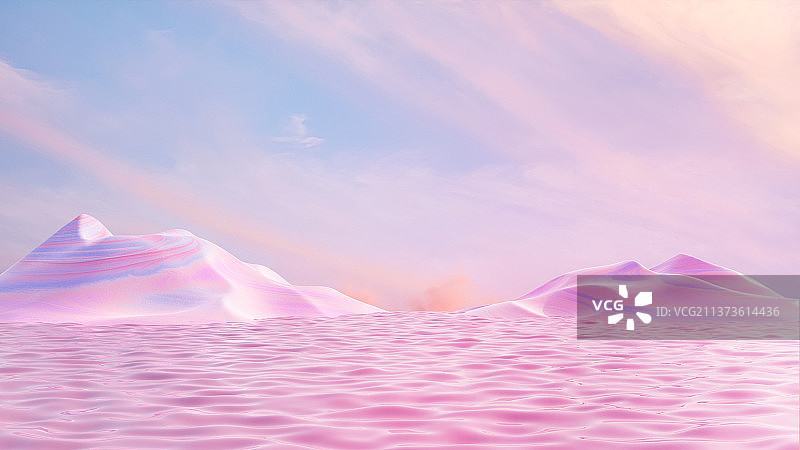 3D梦幻水面展示台背景图片素材