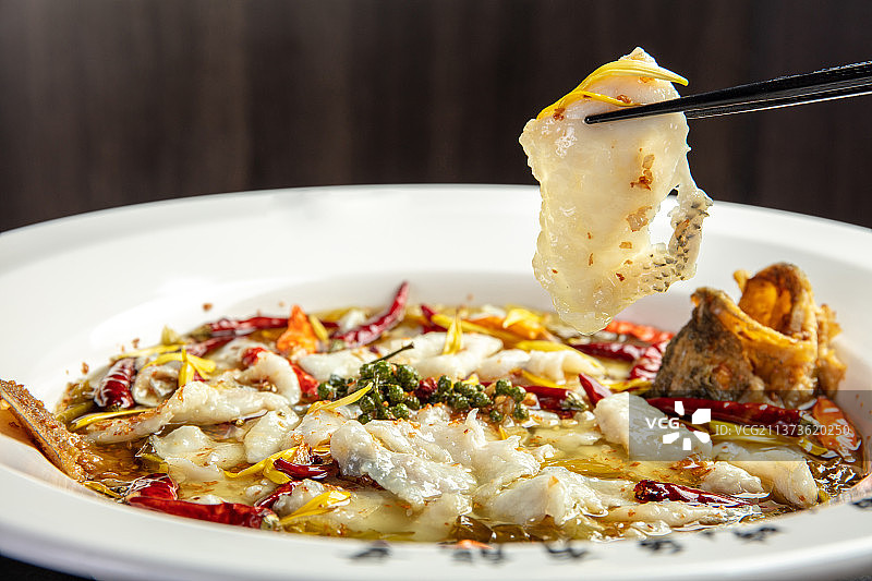 四川菜酸菜鱼图片素材