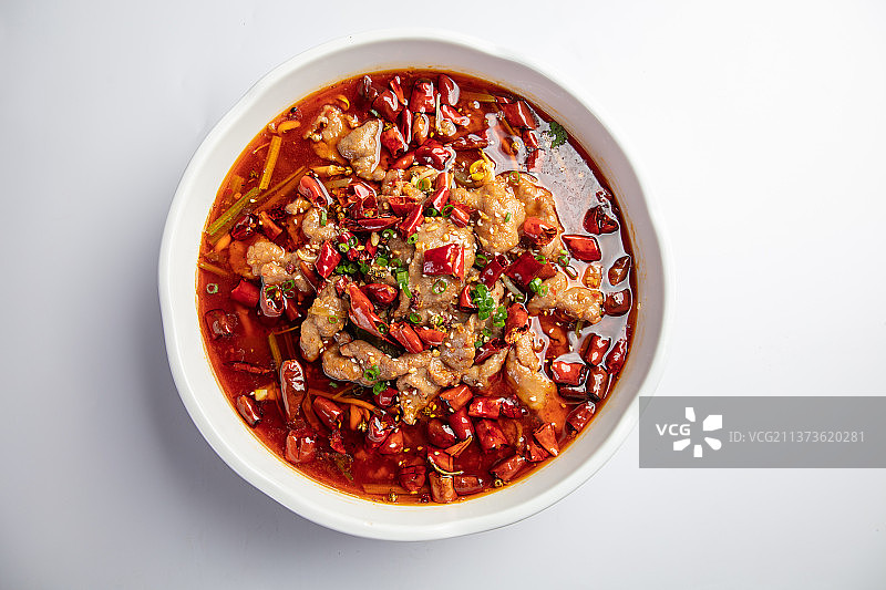 四川菜水煮牛肉麻辣牛肉图片素材