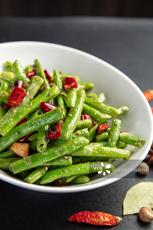 干煸四季豆图片素材