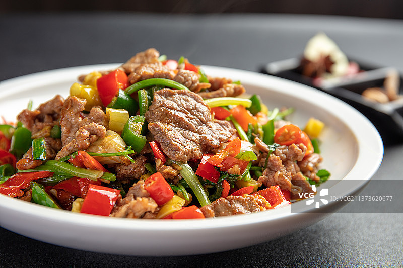 四川菜小炒黄牛肉图片素材