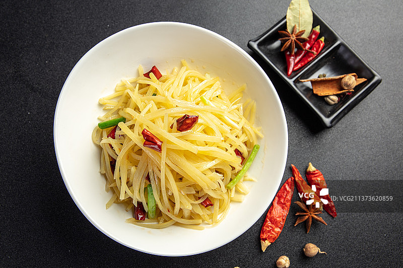 酸辣土豆丝图片素材