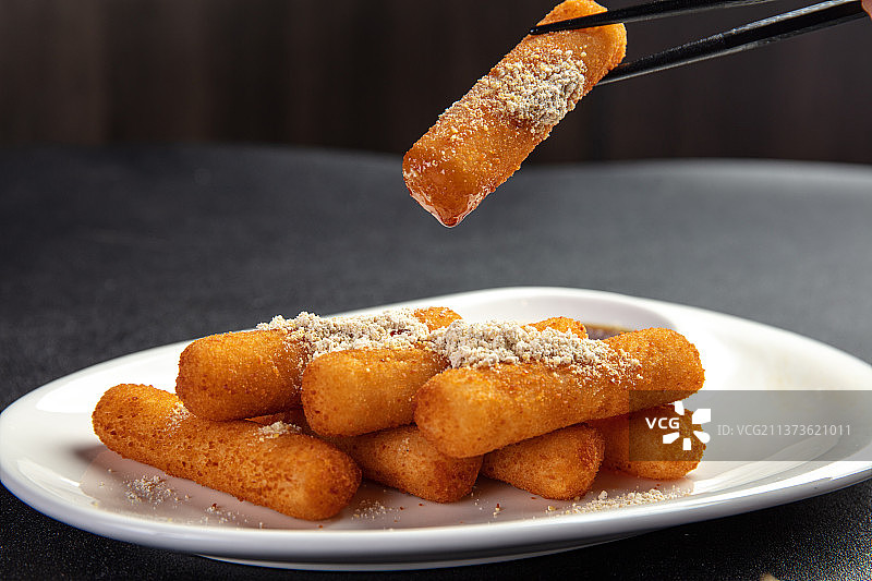 四川小吃红糖糍粑图片素材