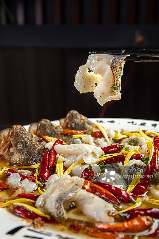 四川菜酸菜鱼图片素材