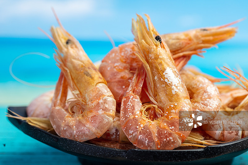 海鲜调味品大虾干图片素材